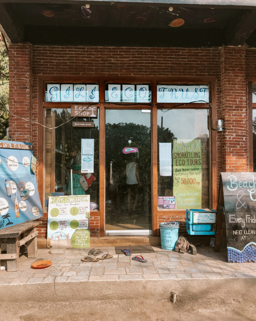 gili eco trust store front gili t