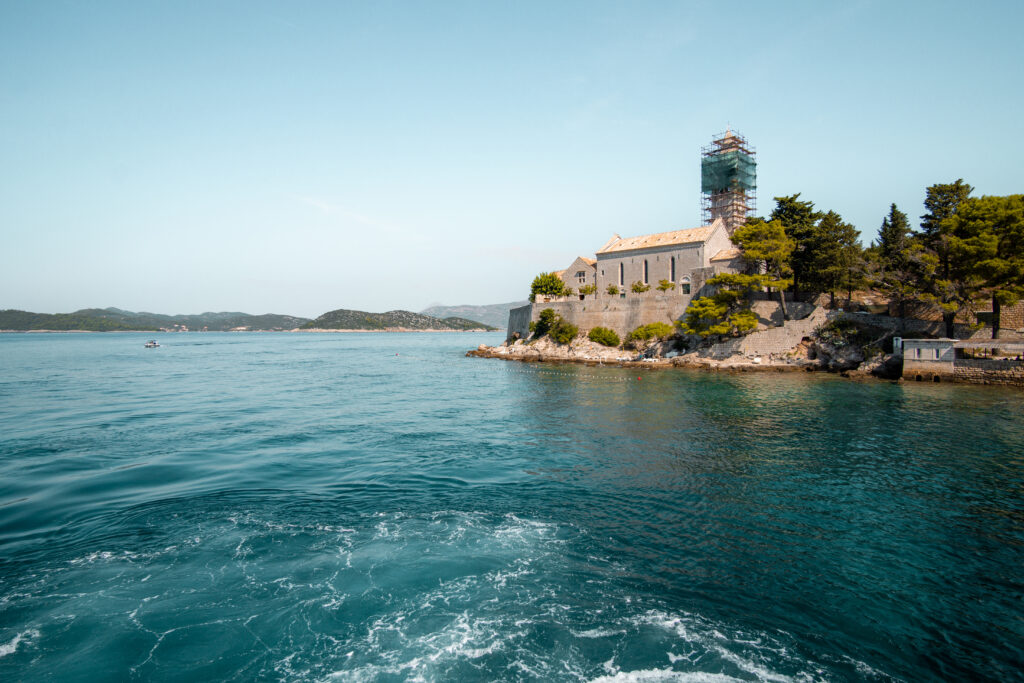 lopud island buildings on the water