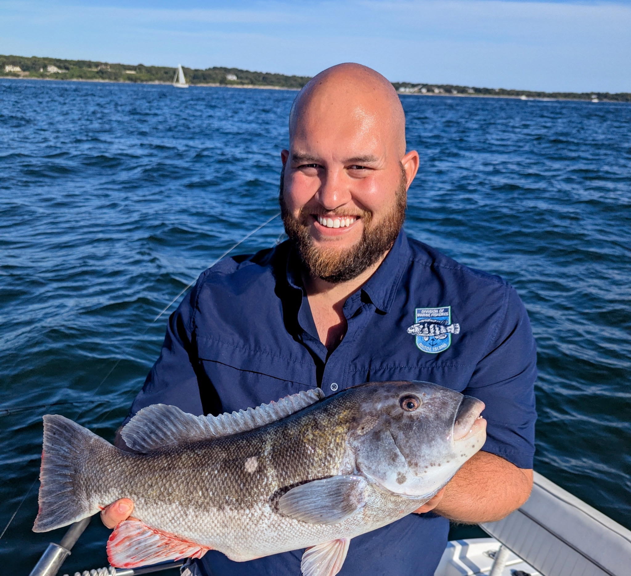 ri dem marine fisheries expert with a tautog